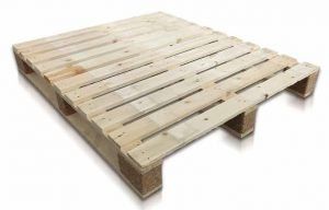 Pallet de madera estándar rectangular
