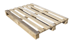 Pallet de madera estándar rectangular