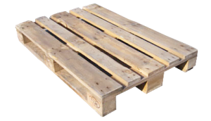 Pallet de madera estándar rectangular