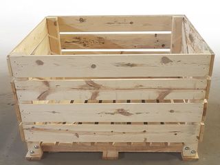 Estructuras de madera apiladas