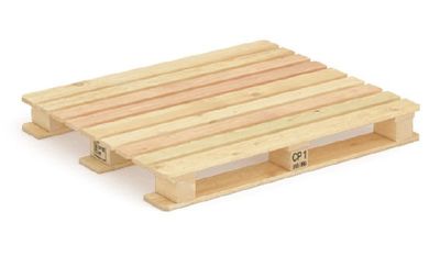 Pallet de madera estándar rectangular