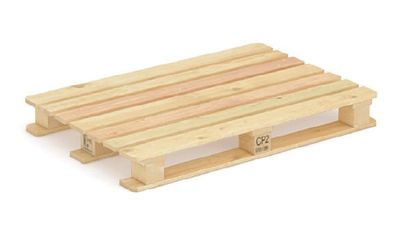 Pallet de madera estándar rectangular