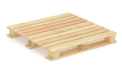 Pallet de madera estándar rectangular