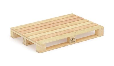 Pallet de madera estándar rectangular