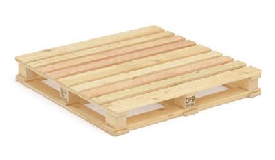 Pallet de madera estándar rectangular