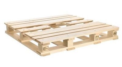 Pallet de madera estándar rectangular