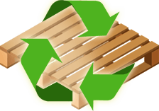 Palet de madera reciclado